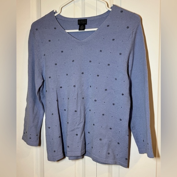 Sigrid Olsen Periwinkle Knit Top - Picture 2 of 8